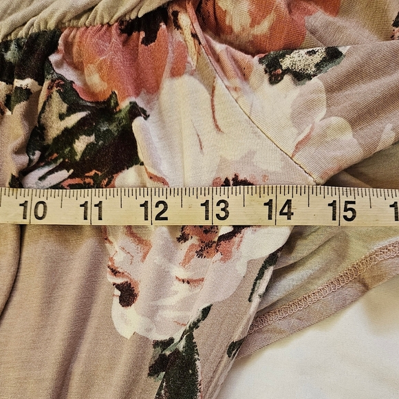 Sweet Lovely By Jen Womens Pink Floral Off The Shoulder Maxi Dress Size Small - Picture 8 of 11